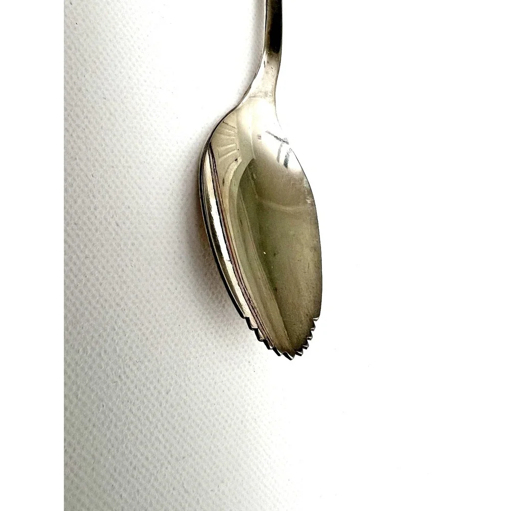 Lot of‎ Leonard Of Sheffield 6 Silver Plated Grapefruit  and 1 Sugar Spoons